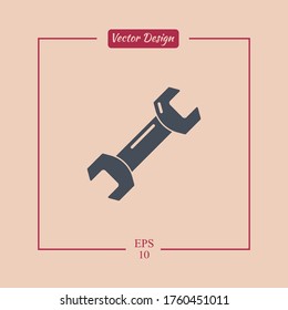 Icono de llave. Ilustración del vector EPS 10.