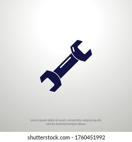 wrench Icon. Vector illustration EPS 10.