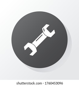 wrench Icon. Vector illustration EPS 10.