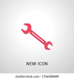 wrench icon. Vector illustration EPS 10.