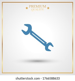 wrench icon. Vector illustration EPS 10.