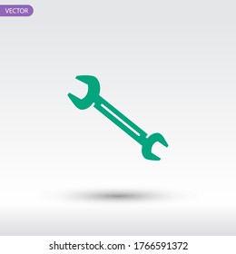 wrench icon. Vector illustration EPS 10.