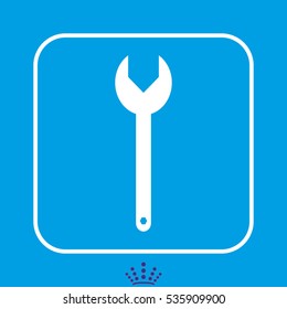 wrench icon, vector illustration EPS 10