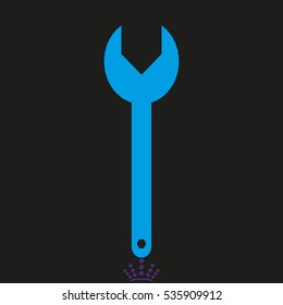 wrench icon, vector illustration EPS 10