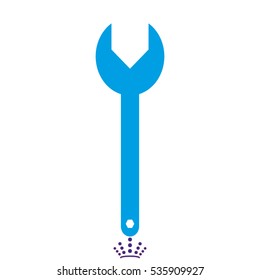 wrench icon, vector illustration EPS 10