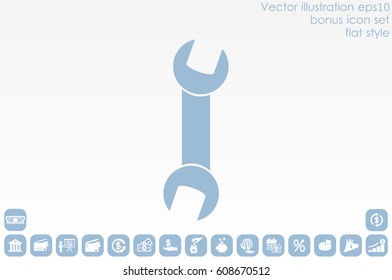 Wrench icon vector illustration EPS 10