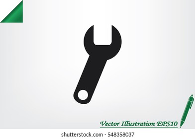 Wrench icon vector illustration eps10.