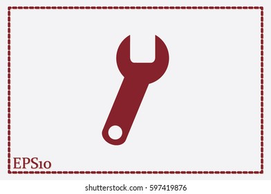 Wrench icon vector illustration eps10.
