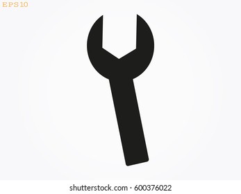wrench icon, vector illustration eps10

