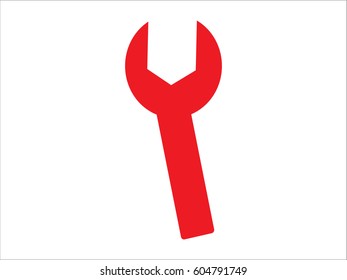 wrench icon, vector illustration eps10
