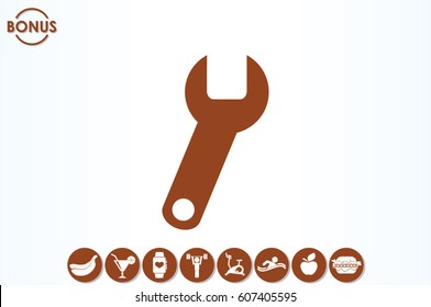 Wrench icon vector illustration eps10.