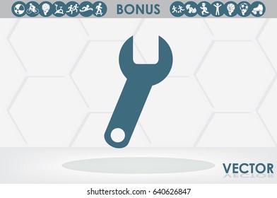 Wrench icon vector illustration eps10.