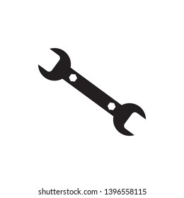 wrench icon , vector illustration , flat design 