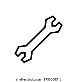 Wrench icon, vector illustration. Flat design style. vector wrench icon illustration isolated on white background, wrench icon Eps10. wrench icons graphic design vector symbols.