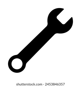 Wrench icon vector illustration isolated on white background