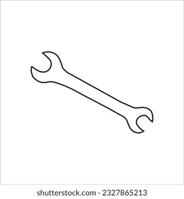 wrench icon vector illustration logo design
