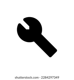 wrench icon Vector Illustration on the white background.