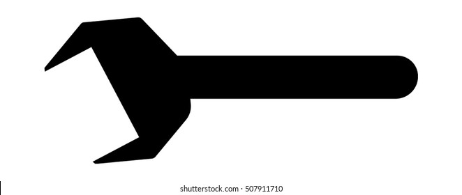 Wrench icon Vector Illustration on the white background. Eps-10.