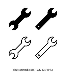 Wrench icon vector illustration. repair icon. tools sign and symbol