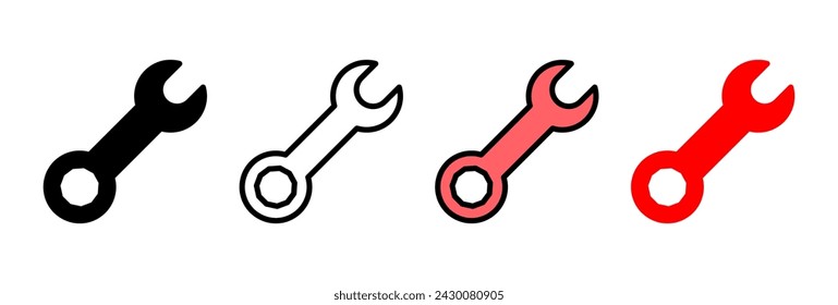 Wrench icon vector illustration. repair icon. tools sign and symbol