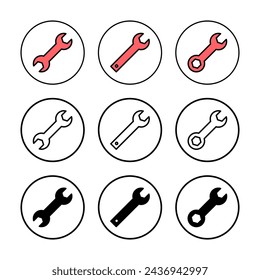 Wrench icon vector illustration. repair icon. tools sign and symbol