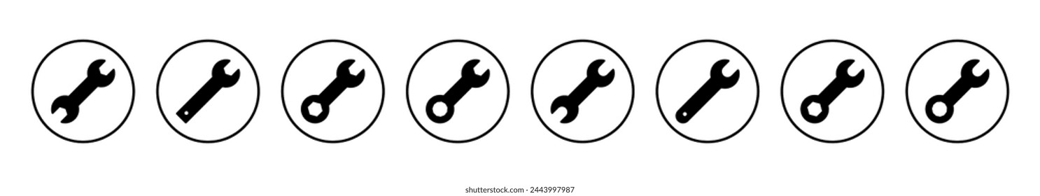 Wrench icon vector illustration. repair icon. tools sign and symbol