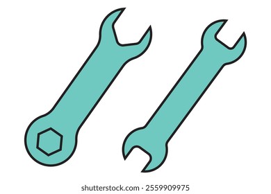 Wrench icon vector illustration. repair icon. tools sign and symbol