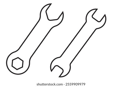 Wrench icon vector illustration. repair icon. tools sign and symbol