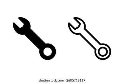 Wrench icon vector illustration. repair icon. tools sign and symbol
