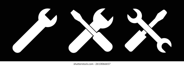 Wrench icon vector illustration. repair icon. tools sign and symbol. Eps 10.