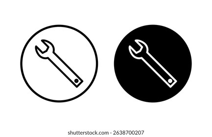 Wrench icon vector illustration. repair icon. tools sign and symbol