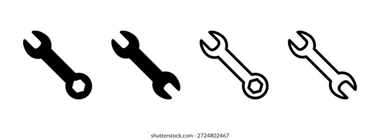 Wrench icon vector illustration. repair icon. tools sign and symbol