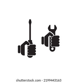 Wrench ICON VECTOR ILLUSTRATION SYMBOL DESIGN 