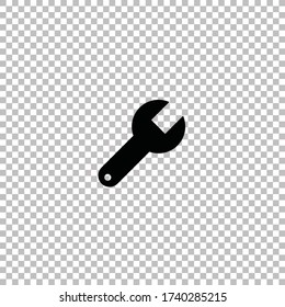 Wrench icon vector illustration.Service tool sign