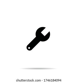 Wrench icon vector illustration.Service tool sign