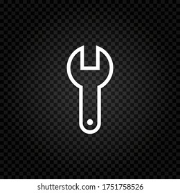 Wrench icon vector illustration.Service tool sign