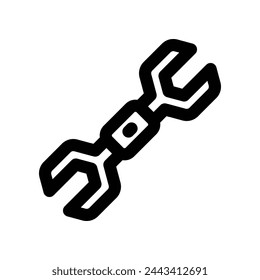wrench icon. vector line icon for your website, mobile, presentation, and logo design.