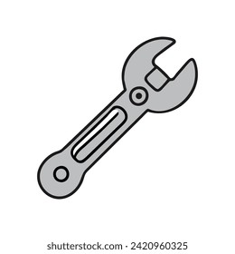 Wrench icon vector logo design