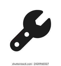 Wrench icon vector logo design