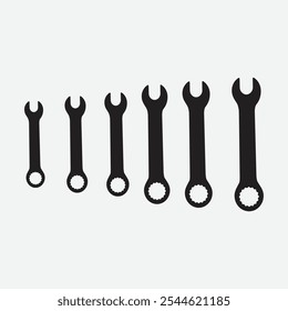 Wrench icon vector logo design template