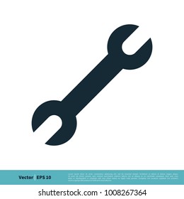 Wrench Icon Vector Logo Template Illustration Design. Vector EPS 10.