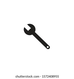wrench icon vector on a white background