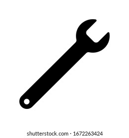 Wrench icon vector on white background template