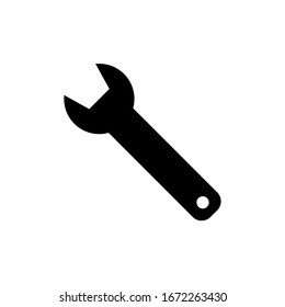 Wrench icon vector on white background template