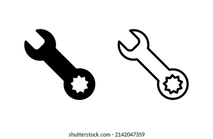 Wrench icon vector. repair icon. tools sign and symbol