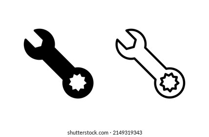 Wrench icon vector. repair icon. tools sign and symbol