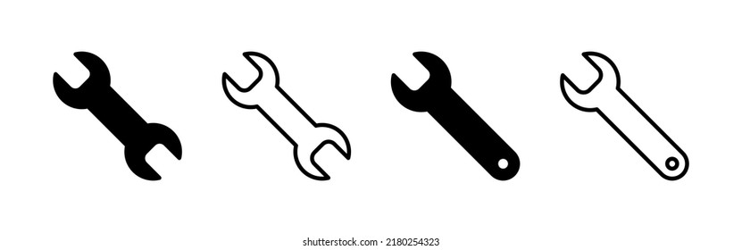 Wrench icon vector. repair icon. tools sign and symbol