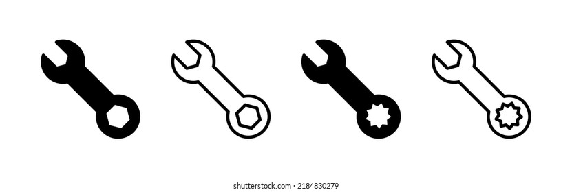 Wrench icon vector. repair icon. tools sign and symbol