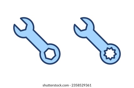 Wrench icon vector. repair icon. tools sign and symbol