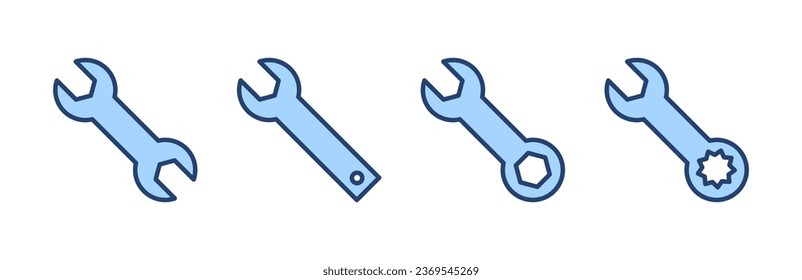 Wrench icon vector. repair icon. tools sign and symbol